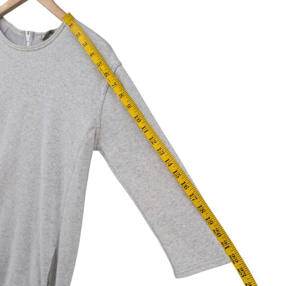 Athleta Cozy Karma Sweatshirt Dress Womens Grey Back Zip Long Sleeve Size XS - Picture 8 of 12